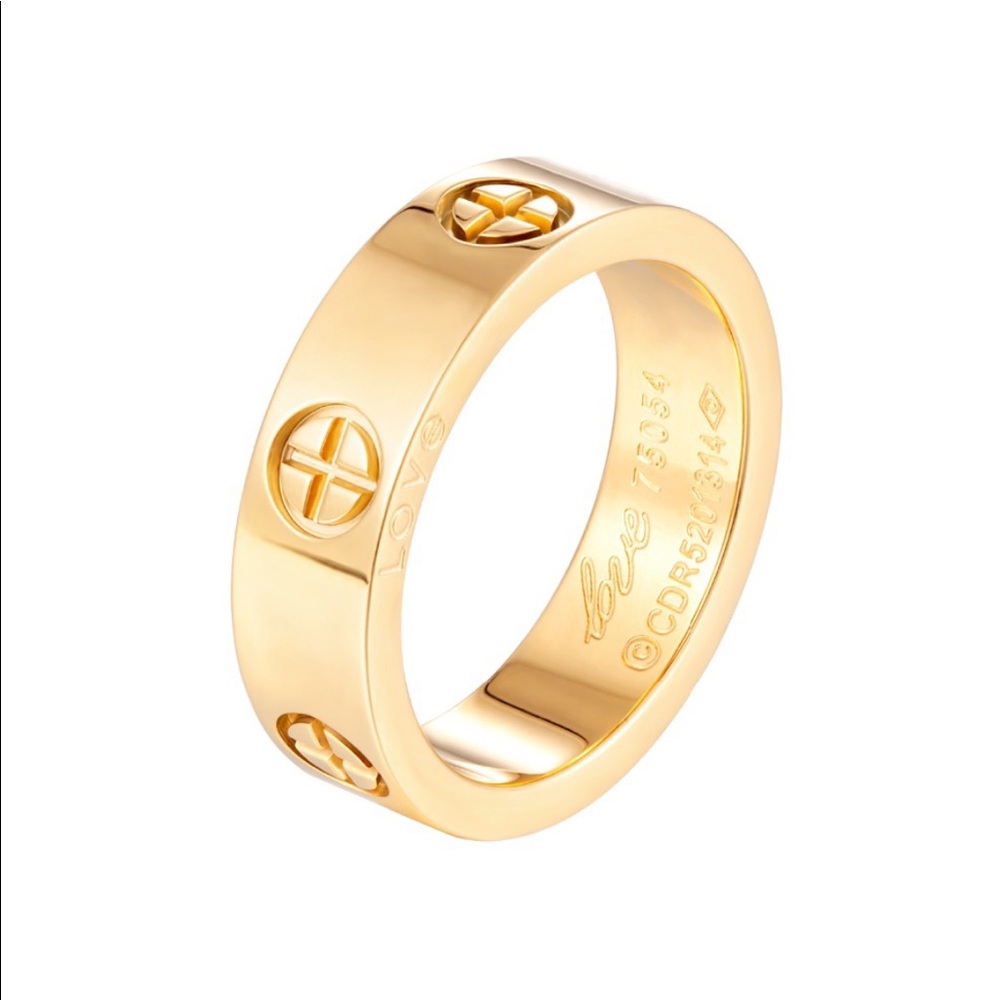 Gold Love Ring